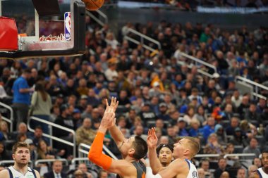 Orlando Magic, 21 Şubat 2020 Cuma günü Orlando Florida 'daki Amway Center' da Dallas Mavericks 'e ev sahipliği yapıyor..