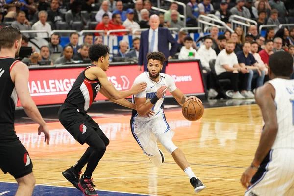 Orlando Magic Hospeda Portland Trailblazers Amway Center Orlando Florida Segunda — Fotografia de Stock