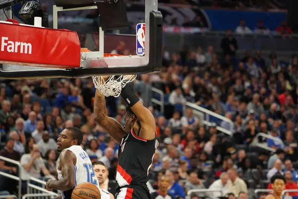 Orlando Magic Hospeda Portland Trailblazers Amway Center Orlando Florida Segunda — Fotografia de Stock