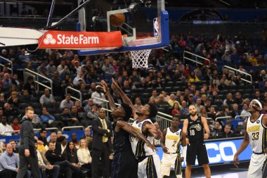 Orlando Magic, 31 Ocak 2019 tarihinde Orlando Florida 'daki Amway Center' da Indiana Pacers 'a ev sahipliği yapmaktadır. Fotoğraf: Marty Jean-Louis