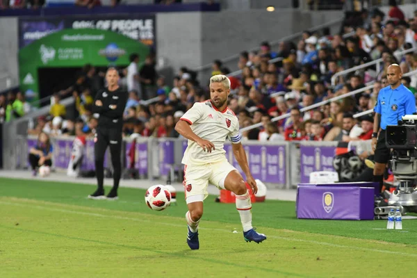 Flamengo Eintracht Frankfurt Στο Orlando City Stadium Σάββατο Ιανουαρίου 2019 — Φωτογραφία Αρχείου