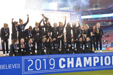 SheBelieves Kupası, 5 Mart 2019 tarihinde Tampa Florida Raymond James Stadyumu 'nda İngiltere' yi şampiyon ilan etmiştir. Fotoğraf: Marty Jean-Louis