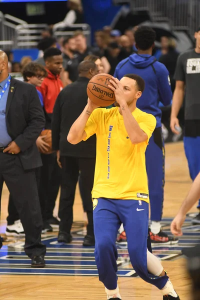 Orlando Magic Hospeda Golden State Warriors Amway Center Orlando Florida — Fotografia de Stock