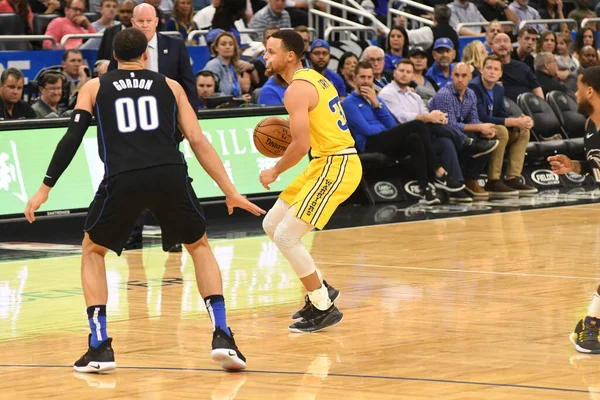 Orlando Magic Värd För Golden State Warriors Amway Center Orlando — Stockfoto