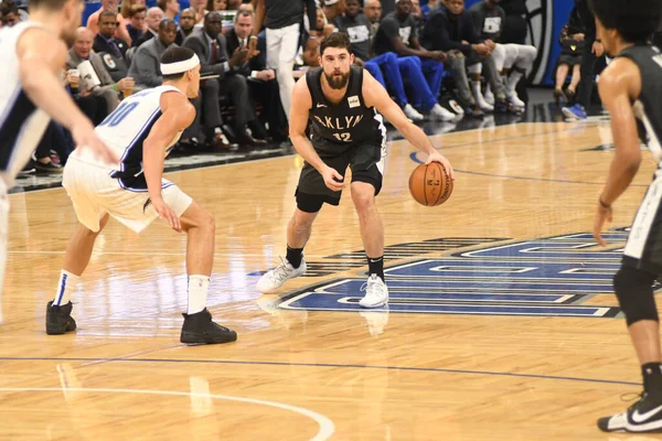 Orlando Magic Menjadi Tuan Rumah Bagi Brooklyn Nets Amway Center — Stok Foto