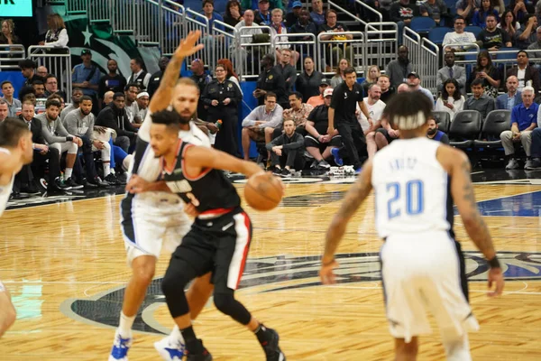 Orlando Magic Hospeda Portland Trailblazers Amway Center Orlando Florida Segunda — Fotografia de Stock