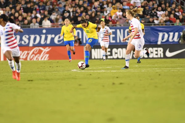 Shebelieves Cup Finale Met Usa Brazilië Raymond James Stadium Tampa — Stockfoto