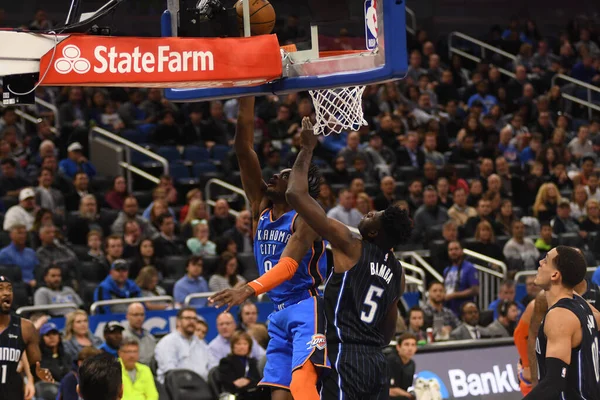 Orlando Magic 29 Ocak 2019 'da Orlando Florida' daki Amway Center 'da OklahomaCity Thunder' a ev sahipliği yapar. Fotoğraf: Marty Jean-Louis