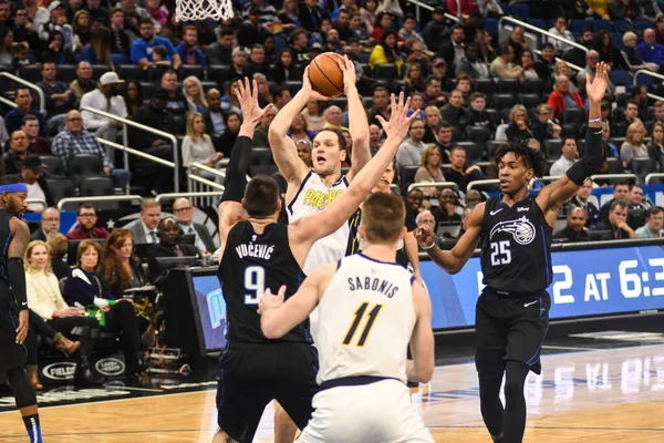 Orlando Magic Organiseert Indiana Pacers Het Amway Center Orlando Florida — Stockfoto