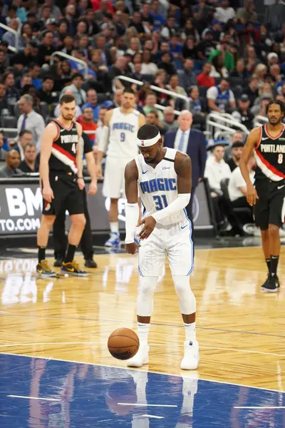 Orlando Magic Accueille Les Portland Trailblazers Amway Center Orlando Floride — Photo