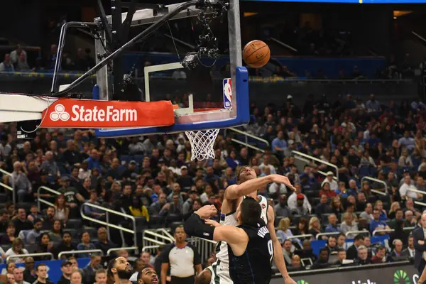 Orlando Magic Acoge Los Milwaukee Bucks Amway Arena Orlando Florida — Foto de Stock