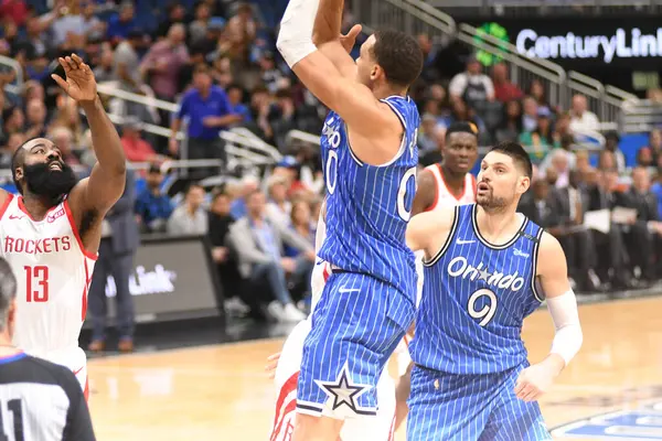 Orlando Magic Organiseert Houston Rockets Amway Arena Zondag Januari 2019 — Stockfoto