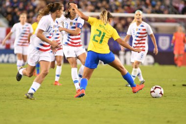 SheBelieves Kupası Finali, 5 Mart 2019 'da Tampa Florida Raymond James Stadyumu' nda ABD ile Brezilya arasında oynanacak. Fotoğraf: Marty Jean-Louis