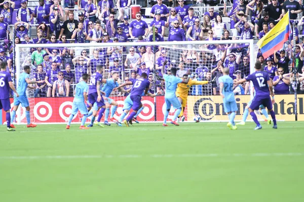 Orlando City Host New York City Orlando City Stadium Orlando - Stock-foto