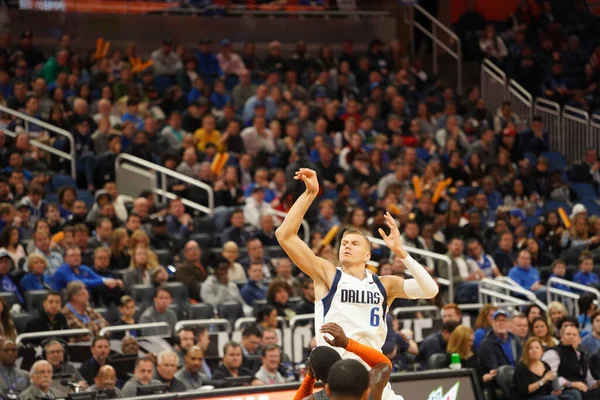 Orlando Magic Gastheer Van Dallas Mavericks Het Amway Center Orlando — Stockfoto