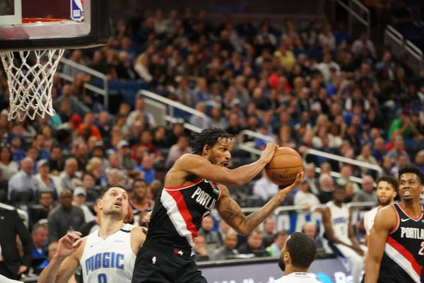 Orlando Magic Hospeda Portland Trailblazers Amway Center Orlando Florida Segunda — Fotografia de Stock