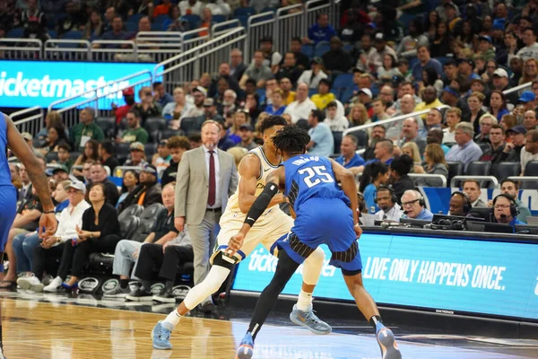 Orlando Magic Hostit Milwaukee Bucks Amway Orlando Florida Sobotu Února — Stock fotografie