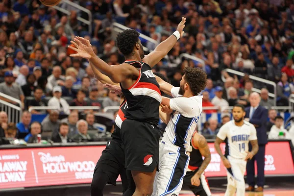 Orlando Magic Hostit Portland Trailblazers Amway Center Orlando Florida Pondělí — Stock fotografie