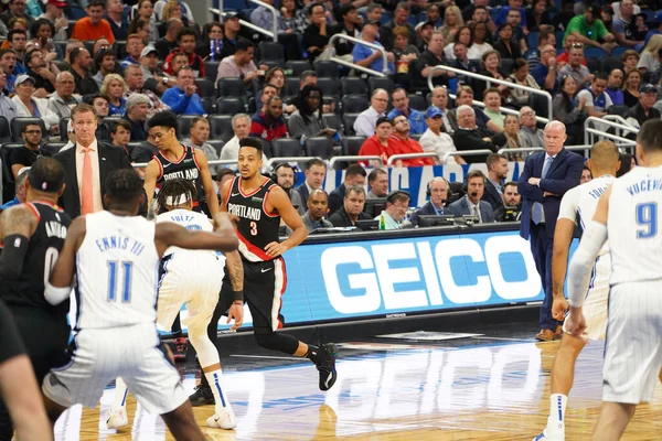 Orlando Magic Host Portland Trailblazers Het Amway Center Orlando Florida — Stockfoto