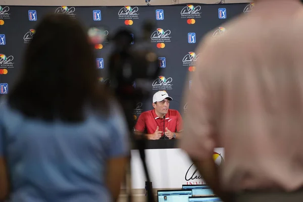 Conferencia Prensa Con Ganador Arnold Palmer 2019 Francesco Molinari Bay — Foto de Stock