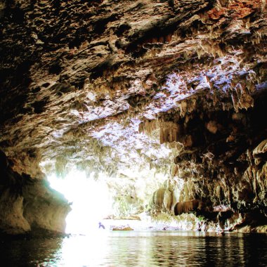 Belize 'deki Güzel Mağara Belize Şehri 27 Mayıs 2014.  