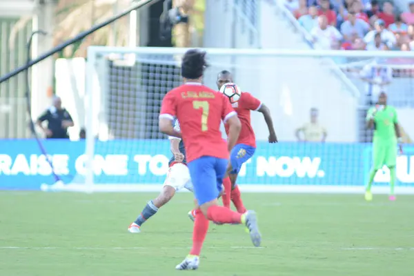 Коста Рика Встретится Парагваем Время Copa America Centenario Стадионе World — стоковое фото