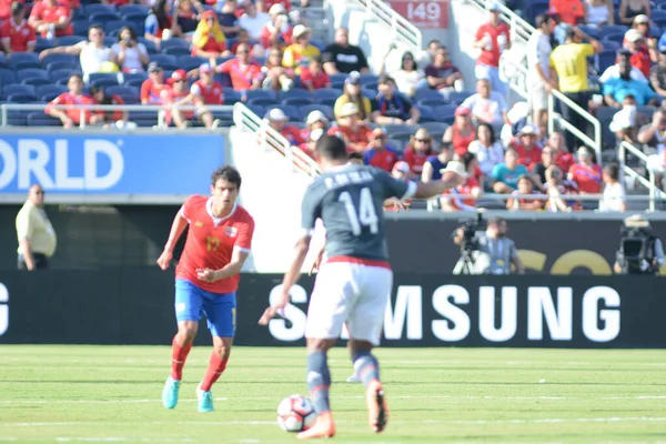 Коста Рика Встретится Парагваем Время Copa America Centenario Стадионе World — стоковое фото