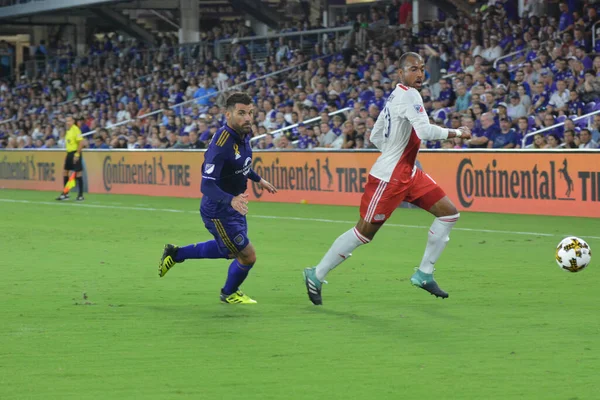 Orlando City Hostí Revoluci Nové Anglii Orlando City Stadium Orlando — Stock fotografie