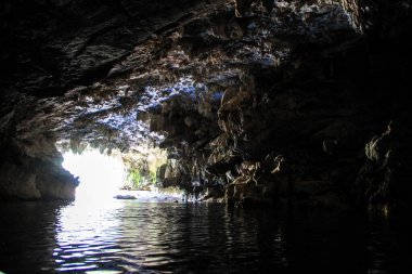 Belize 'deki Güzel Mağara Belize Şehri 27 Mayıs 2014.  