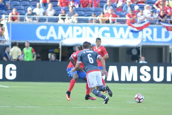 Kostaryka Twarz Paragwaj Podczas Copa America Centenario Camping World Stadium — Zdjęcie stockowe