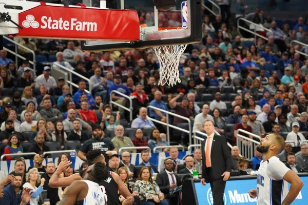 Orlando Magic Ospita Portland Trailblazers All Amway Center Orlando Florida — Foto Stock