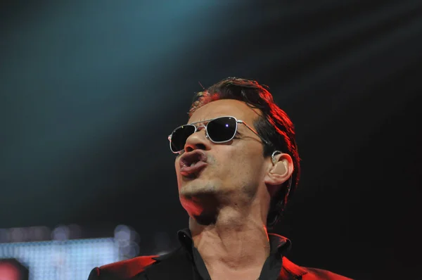 Cantor Latino Marc Anthony Realiza Amway Center Orlando Florida Outubro — Fotografia de Stock