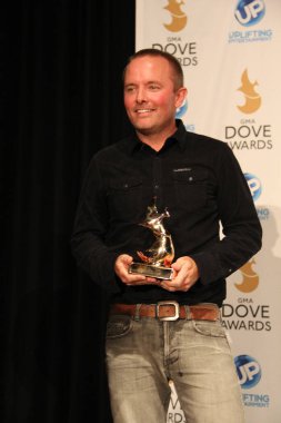 15 Ekim 2013 'te Tennessee, Nashville' deki Allen Arena 'da düzenlenen 44. GMA Dove Ödülleri' nin sahne arkasında..  