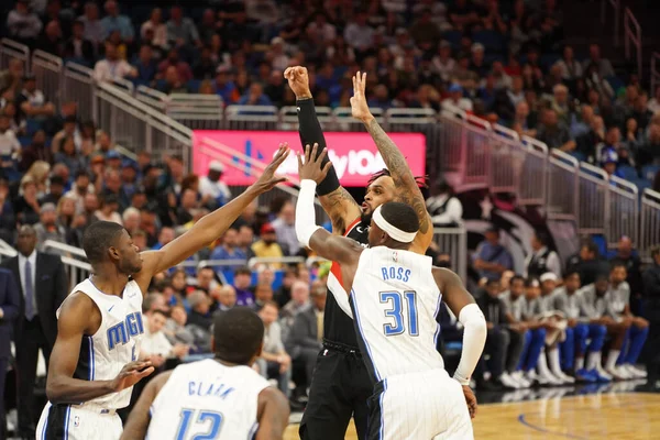 Orlando Magic Värd För Portland Trailblazers Amway Center Orlando Florida — Stockfoto