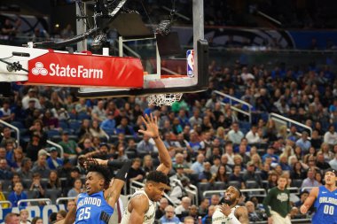 Orlando Magic, 8 Şubat 2020 tarihinde Orlando Florida 'daki Amway' de Milwaukee Bucks 'a ev sahipliği yaptı.. 