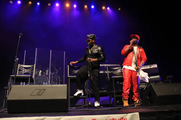 Los Cantantes Keith Sweat Jagged Edge Dru Hill Sisqo Presentan — Foto de Stock