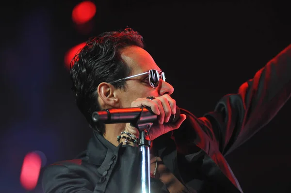 Latin Singer Marc Anthony Performs Amway Center Orlando Florida October — Stock Photo, Image