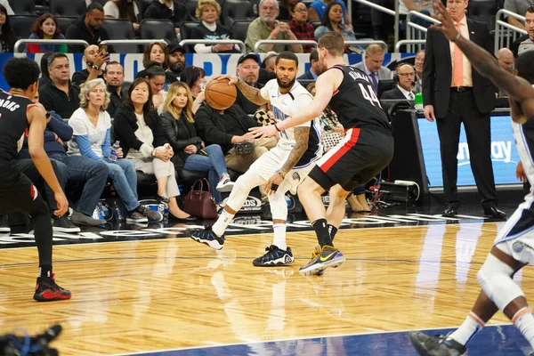 Orlando Magic Host Portland Trailblazers Het Amway Center Orlando Florida — Stockfoto