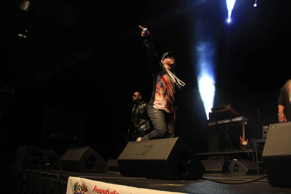 B歌手Keith Sweat Jagged Edge Dru Hill和Sisqo于2014年11月15日在佛罗里达州奥兰多的Cfe竞技场表演 — 图库照片