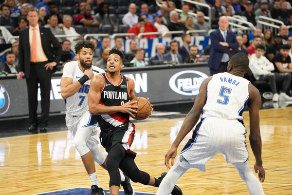 Orlando Magic Hostit Portland Trailblazers Amway Center Orlando Florida Pondělí — Stock fotografie