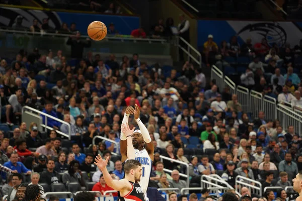 Orlando Magic Hostit Portland Trailblazers Amway Center Orlando Florida Pondělí — Stock fotografie