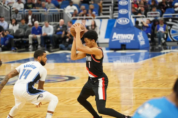 Orlando Magic Empfangen Montag Den März 2020 Die Portland Trailblazers — Stockfoto