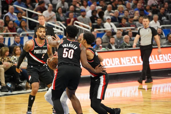 Orlando Magic Empfangen Montag Den März 2020 Die Portland Trailblazers — Stockfoto