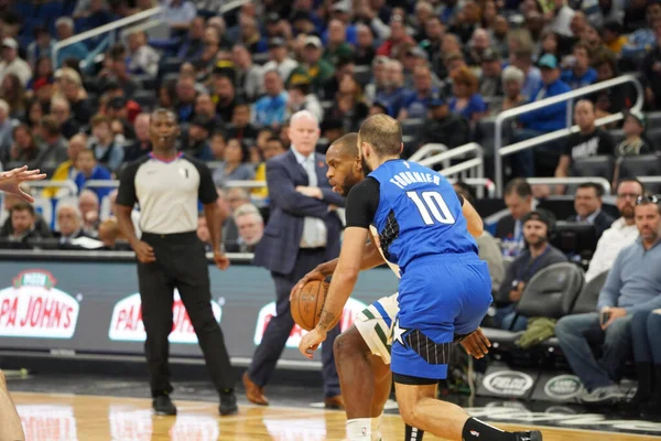 Orlando Magic Empfangen Samstag Den Februar 2020 Die Milwaukee Bucks — Stockfoto