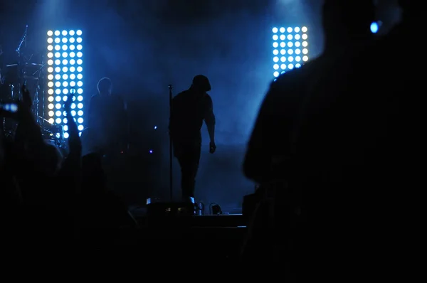 Christian Rock Bands Audio Adrenaline Kutless Esibiscono All Osceola Performing — Foto Stock