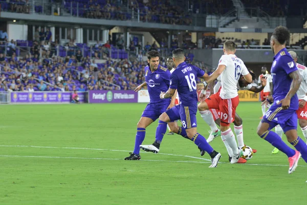 Orlando City Hostí Revoluci Nové Anglii Orlando City Stadium Orlando — Stock fotografie