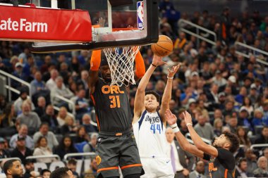 Orlando Magic, 21 Şubat 2020 Cuma günü Orlando Florida 'daki Amway Center' da Dallas Mavericks 'e ev sahipliği yapıyor..