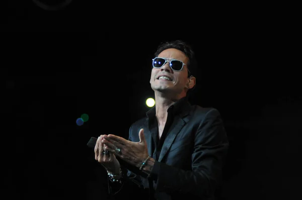 Cantor Latino Marc Anthony Realiza Amway Center Orlando Florida Outubro — Fotografia de Stock