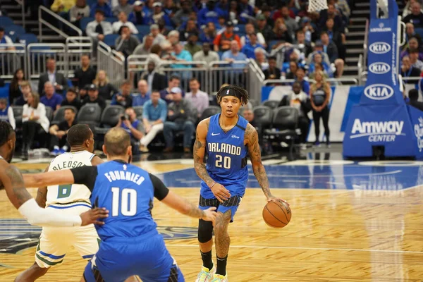 Orlando Magic Gastheer Van Milwaukee Bucks Amway Orlando Florida Zaterdag — Stockfoto