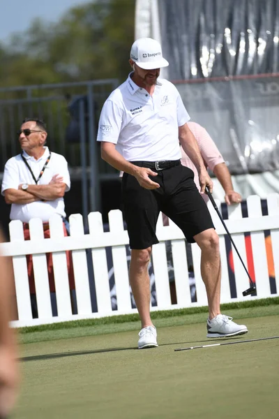 Första Gången Arnold Palmer Invitational Brandon Matthews Svarar Frågor Från — Stockfoto